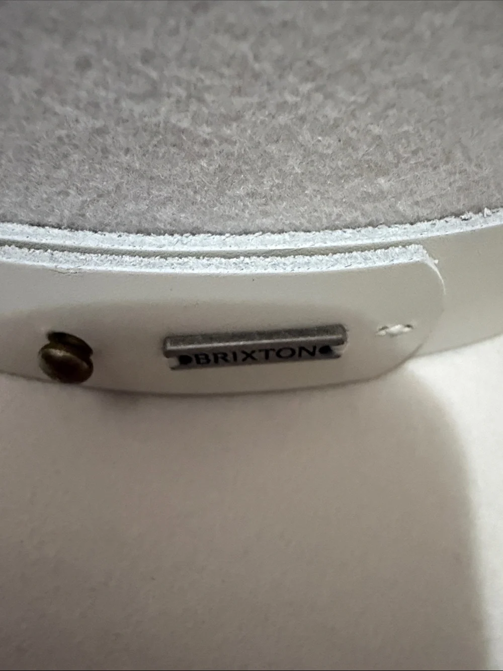 Brixton Cream Felt Rancher Hat with Trim